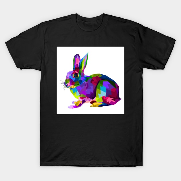 Rabbit T-Shirt by Hand-drawn